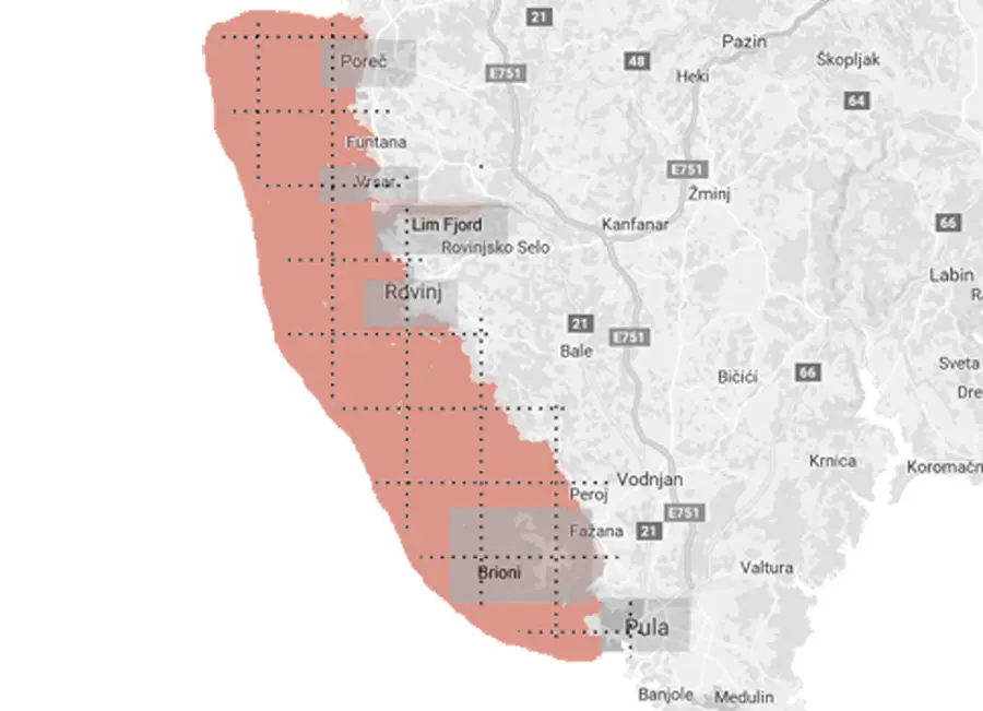 cruising area map